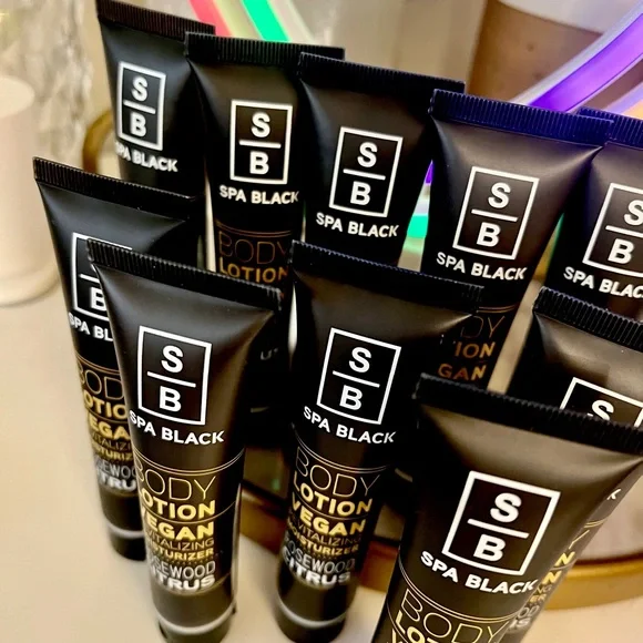 SPA BLACK BODY LOTION ROSEWOOD CITRUS 10x 1.35 tubes NEW - Picture 4 of 8